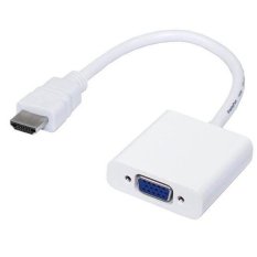 HDMI converter HDMI to VGA Active Adapter Cable Conversion - Putih