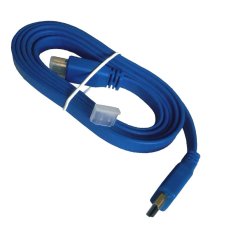 HDMI Kabel 1.5m Flat Versi 1.4 - Biru