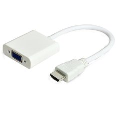 HDMI to VGA Adapter with Audio - HD008-1 - White