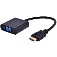 HDMI to VGA Female Adapter with Audio - HD008-1 - Hitam