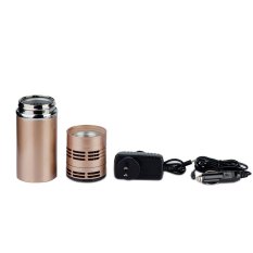 Heating cup 300ml Stainless Steel Auto Electric Heat Kettle Travel Mug Boiling Water Keep Warm (gold) (Intl)