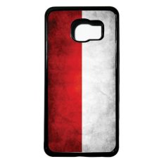 Heavencase Casing untuk Samsung Galaxy C5 Hardcase Motif Bendera Indonesia - Hitam