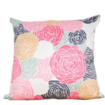 hermosa bantal sofa 40x40 2 sisi flower multicolor hermosa bantal sofa 40x40 2 sisi flower multicolor