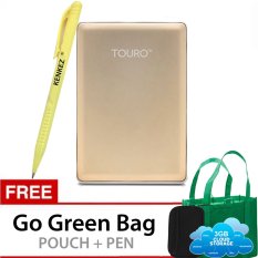 Hitachi HGST Touro S 1TB 7200RPM - Gold Gratis Go Green Bag + Pouch + Pen