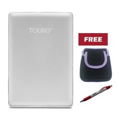 Hitachi Touro S 1TB 7200RPM - Silver + Pouch dan Pulpen