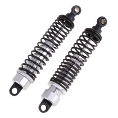 HKS 2 Pieces Aluminum Shock Absorber for RC 1/10 Off-Road Racing Car HSP (Silver) - Intl
