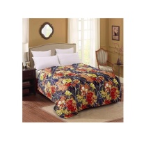 Home-Klik Selimut Bulu Halus Blue Rosana - Size 180 x 200cm