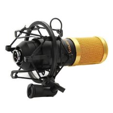 hot sale Dynamic Condenser Wired Microphone Mic Sound Studio for Recording Kit KTV Karaoke with Shock Mount - Intl