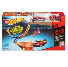 Hot Wheels 3 in 1 Track Set Assortment-Drop Down Challenge
