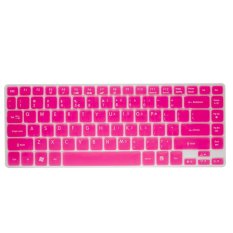 HRH Keyboard Skin Cover Film Protector For Acer Timeline 3810T Aspire 4736Z 4736G 4738ZG (Semi Pink) - Intl