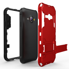 Hybrid Kickstand Rugged Rubber Armor Hard PC+TPU Case for Samsung Galaxy J1 Ace (Gold) (Intl)