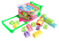 Inini Mainan Edukatif, Mainan Balok Bloks Troli isi 70 pcs - Multicolor