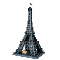 Inini Mainan Edukatif, Mainan Koleksi Eiffel Tower Architecture Landmark Bricks (978 pcs).