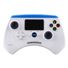 IPEGA PG-9028 Wireless Bluetooth Unique Controller Gamepad w/ Touchpad Support Android/ios/Android TV Box/Tablet PC - White + Blue (Intl)
