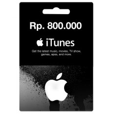 iTunes Gift Card Region Indonesia Rp. 800.000,-