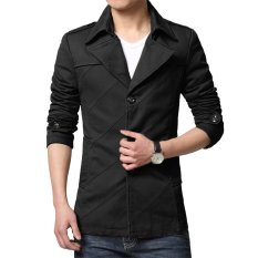 Jaket Kulit - Blazer Pria Trend Casual Style - Hitam