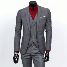 Jaket Kulit - Jas Pria Grey Style Performance