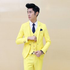 Jaket Kulit - Jas Pria Trend Color Style - Yellow
