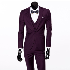Jaket Kulit - Jas Pria Trend DarkViolet - Ungu