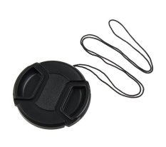 JIANGYUYAN Black Universal 72mm Lens Cover Snap on Lens Cap With Cable for SLR Cameras (Intl)