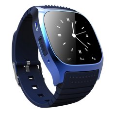 JTS Bluetooth Smart Wrist Watch Phone Mate For Android Samsung LG HTC (Blue) - Intl