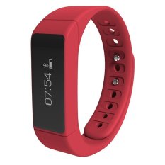 JTS I5plus Smart Wristband Bluetooth 4.0 Waterproof IP67 Smartband Sleep Monitor Smart Bracelet (Red)