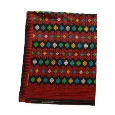Kain Indonesia Katun Songket A288 Wastra 200 x 103 cm Hitam
