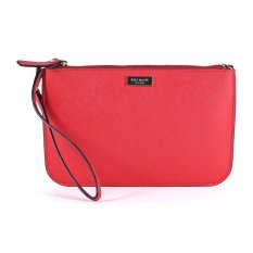 Kate Spade Lolly Newbury Lane Chili Red Leather Wristlet Wallet IFS000133470 (Intl)