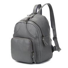 KGS Tas Ransel Wanita Masculine Solid 1077 - Abu Abu