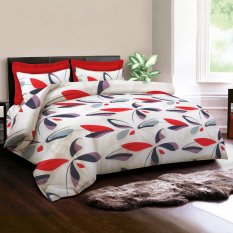King Rabbit - Bed Cover Motif Deco - Merah
