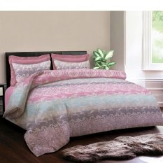 King Rabbit - Bed Cover Single Motif Lady Gaga Ungu