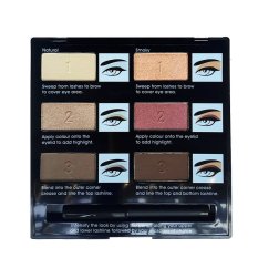 Kiss Beauty Hasaya Girl Classic Smoky - 6 Colours Eyeshadows & 1 Pensil Eyeliner Hitam