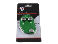 KODASKIN Kickstand Foot Side Stand Extension Plate Pad Black For KAWASAKI VERSYS Ninja 650 650R EX650 ZX6R ZX10R ER6N ER6F Z250 Z300 Z800 Z1000 Z1000SX Green (Intl)