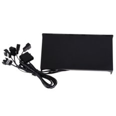 KUNPENG 5.25 inch 8Watt 5 Channels Mesh Fan Speed Controller for PC CPU - Intl