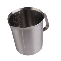 KUNPENG High Quality Stainless Steel Milk Measuring Cup Coffee Frothing Jug 1000ML (Intl)