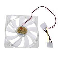 KUNPENG Light CPU Cooling Fan Computer PC Clear Case Quad 12CM Heatsink Red - Intl