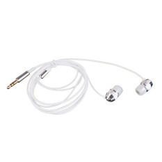 KUNPENG Universal 3.5mm In-Ear Diamond Metal Mega Bass Headset (Silver) - Intl