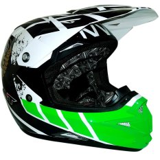 KYT Croos Over (Putih Hitam Hijau Fluo)