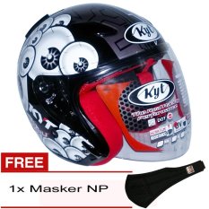 KYT DJ Maru 0006 - Putih Hitam Abu Abu + Gratis Masker NP