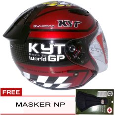 KYT DJ Maru 0011 (Merah Maroon Kuning ) + Gratis Masker NP