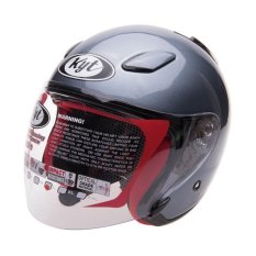 KYT Helm Half Face DJ Maru All Grey