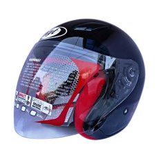 KYT Helm Half Face DJ Maru Black Metalik