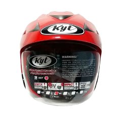 KYT Helm Half Face Forever Fire Red