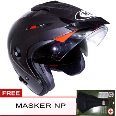 KYT Venom RR Solid (Abu Abu Tua) + Gratis Masker NP