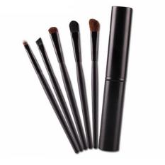 LALANG 5Pcs Portable Eyes Eyeshadow Cosmetics Tool Makeup Brushes Kit (Black) (Intl)