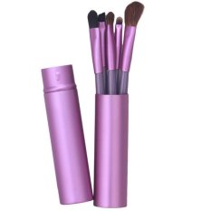 LALANG 5Pcs Portable Eyes Eyeshadow Cosmetics Tool Makeup Brushes Kit (Purple)- Intl