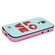 Lancase Case+Bumper Hybrid Cartoon Hard Case for Samsung Galaxy S4mini i9190 Red Love