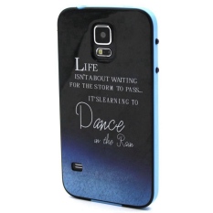 Lancase Case+Bumper Hybrid Cartoon Hard Case for Samsung Galaxy S5 MINI Dance in the Rain