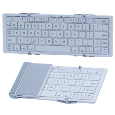 landor Foldable Bluetooth Keyboard Portable Wireless Bluetooth Keyboard for IOS Windows Android Smartphone PC Tablet (White) - Intl