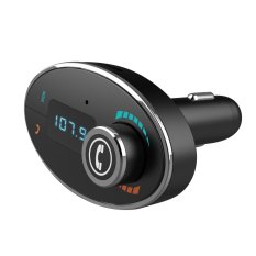 Lantoo Bluetooth MP3 Player Wireless FM Transmitter Car Kit Adapter Charger(5V/2.5 A Output) with TF Card Reader Hand-free Call for iPhone, Samsung, Any Bluetooth Devices. - INTL